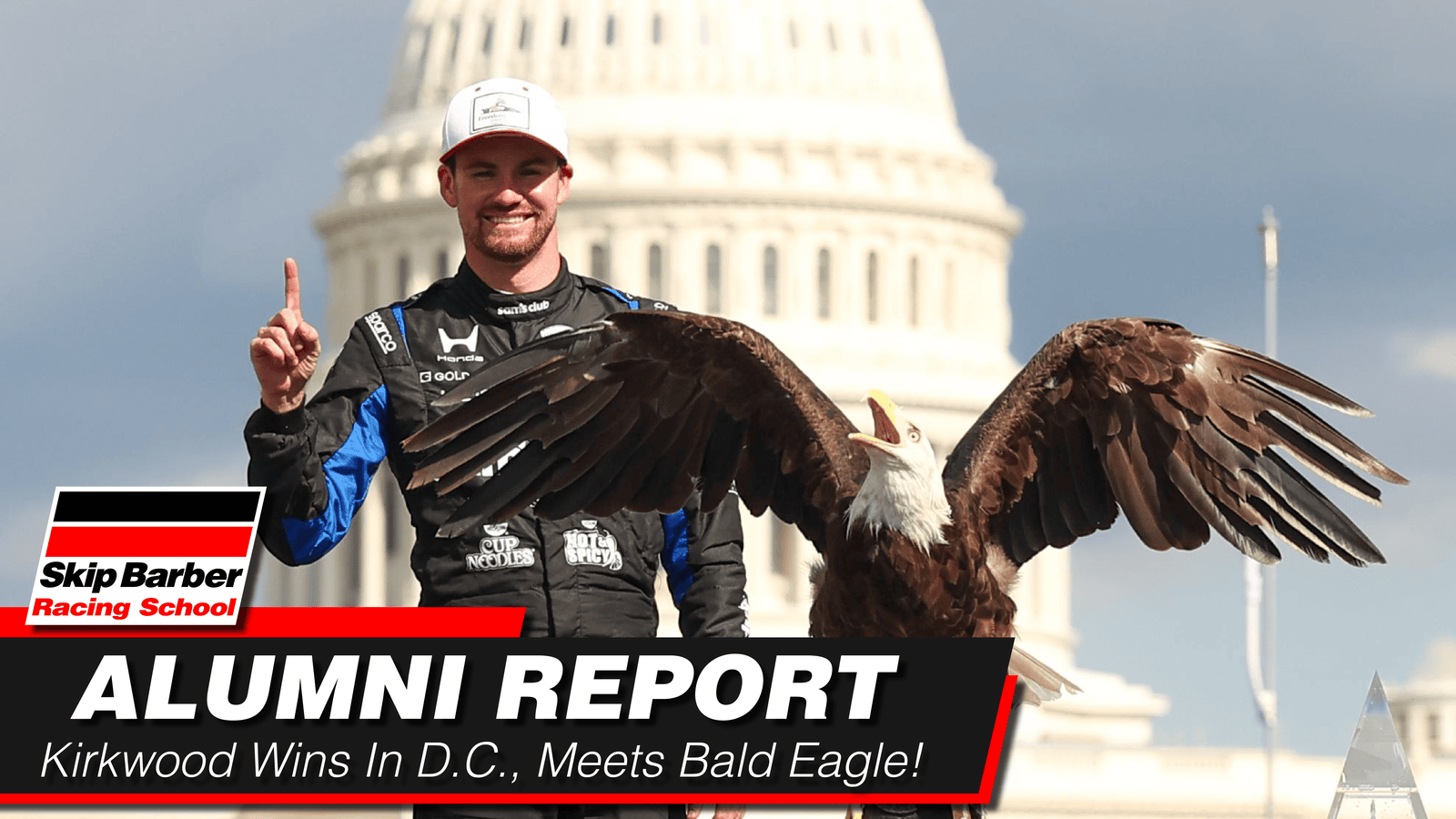Kyle Kirkwood Wins Freedom 250, Meets Bald Eagle!